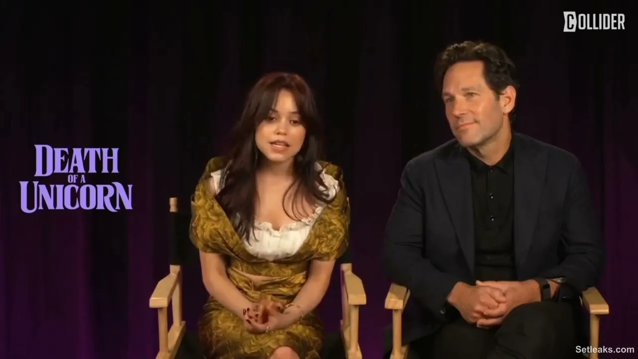 Old Video of Jenna Ortega with Paul Rudd.