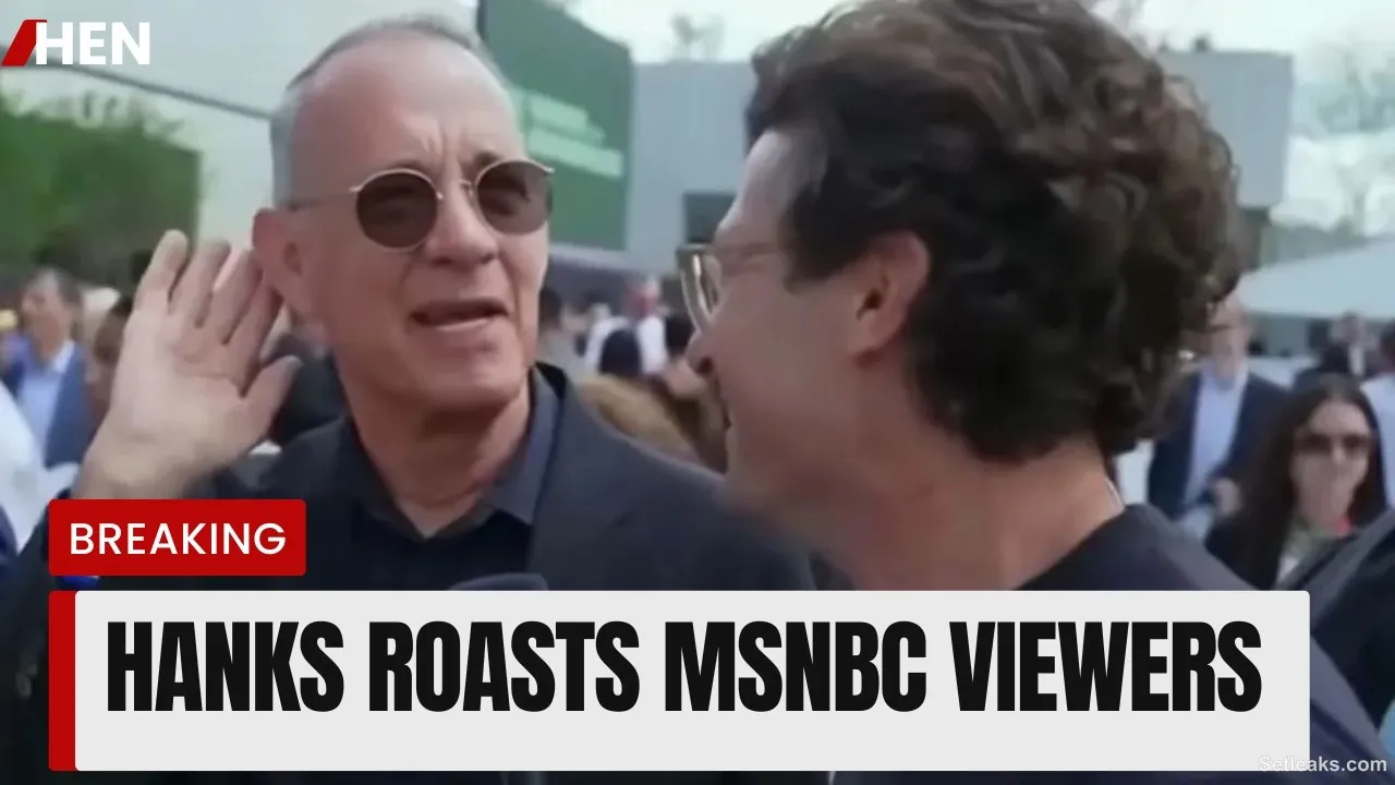 Tom Hanks Roasts MSNBC's MS Now Ratings in Brutal On-Camera Jab