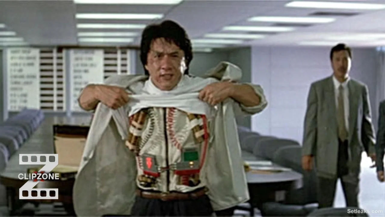 Police Story - Jackie Chan shows off the bomb Scene | Clip X Zone : Bloodspot