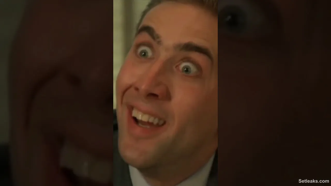 Nicolas Cage watches Nicolas Cage memes