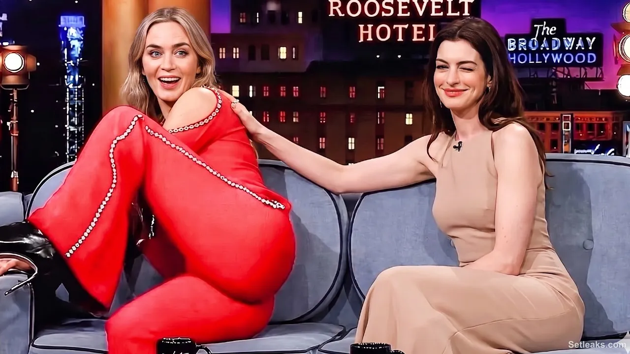 Anne Hathaway & Emily Blunt NEVER Let Interviews Go As Planned