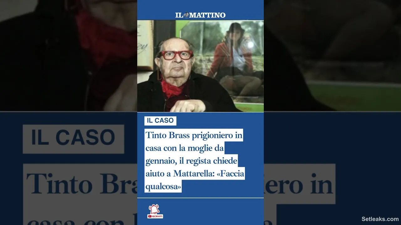 Tinto Brass prigioniero in casa con la moglie da gennaio, il regista chiede aiuto a Mattarella