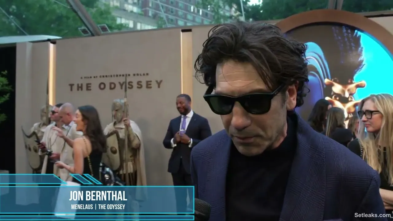 Jon Bernthal Carpet Interview at The Odyssey Premiere