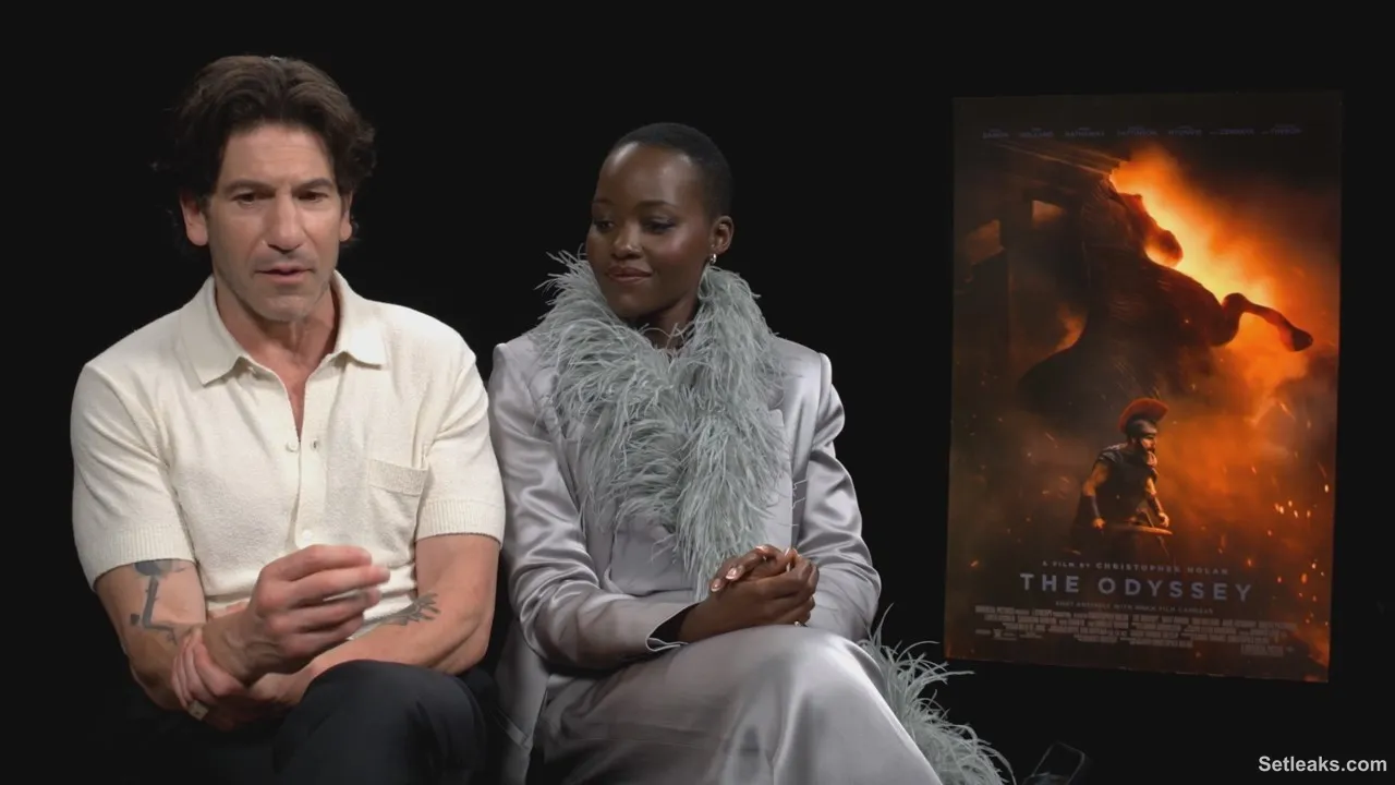 THE ODYSSEY - INTERVIEW - JON BERNTHAL - LUPITA NYONG'O