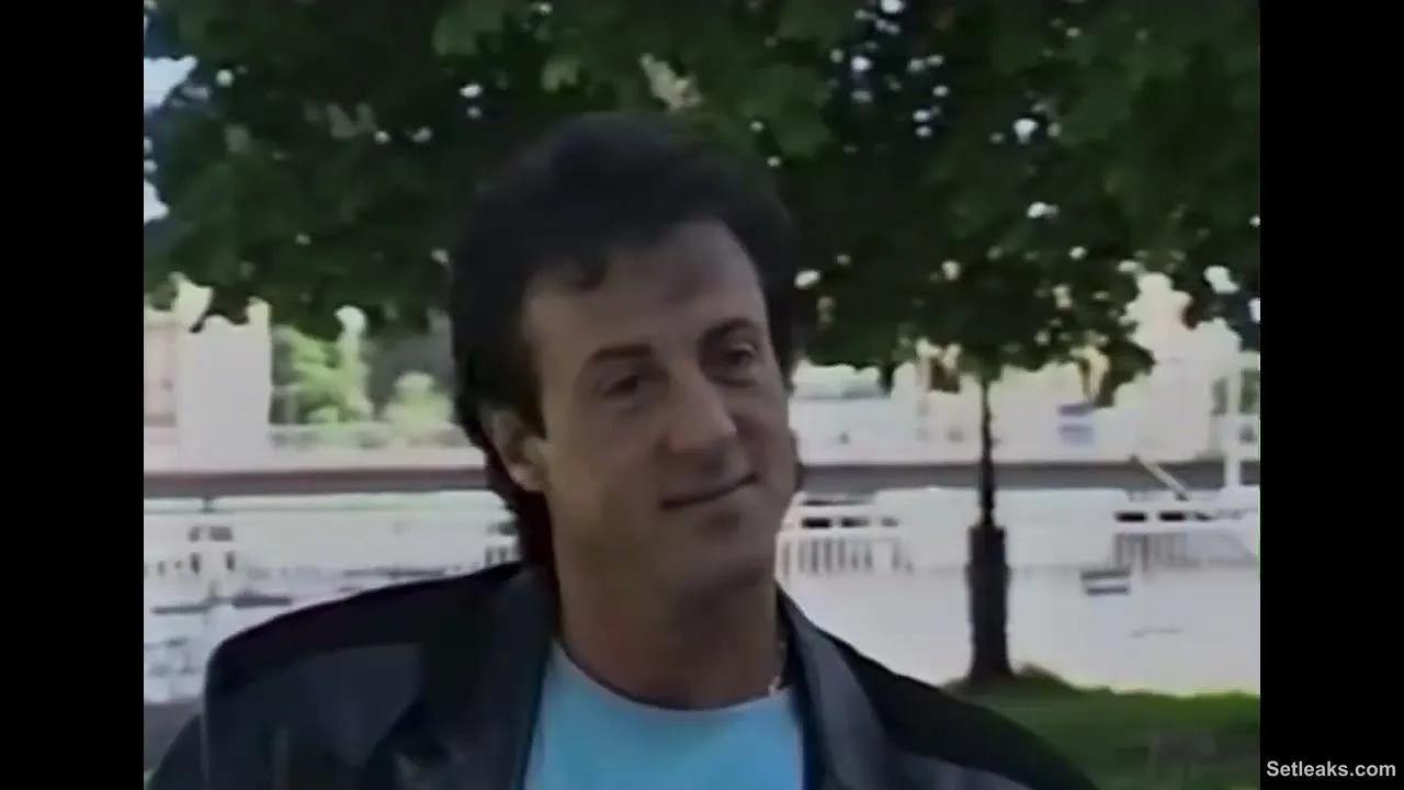 Sylvester Stallone in Stockholm 1988