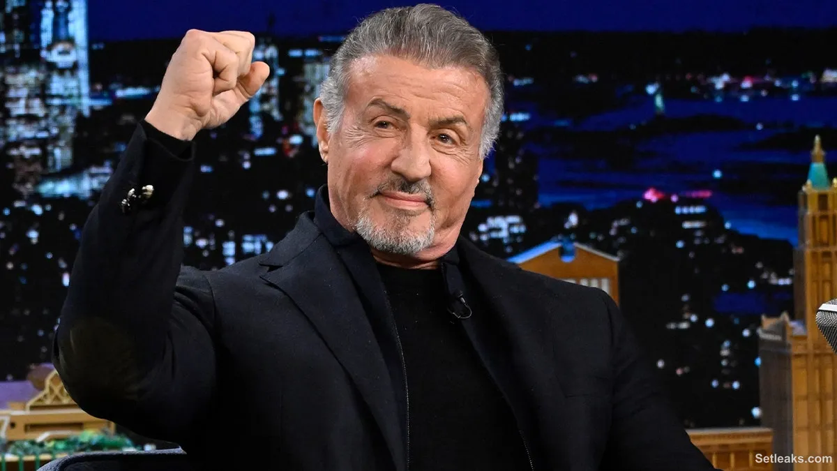 Jelly Roll Celebrates With Sylvester Stallone.
