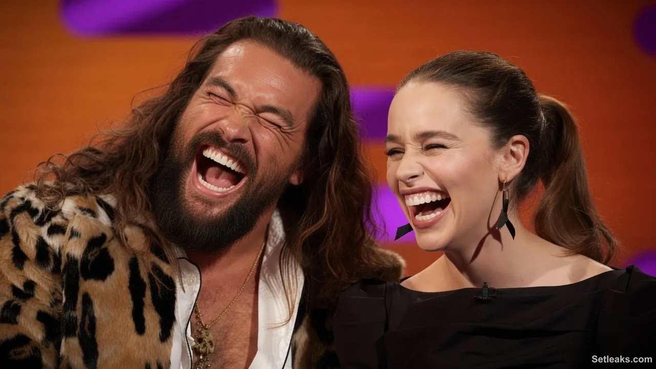 Emilia Clarke & Jason Momoa: The Most Chaotic Duo Ever!#retrocomedyvault