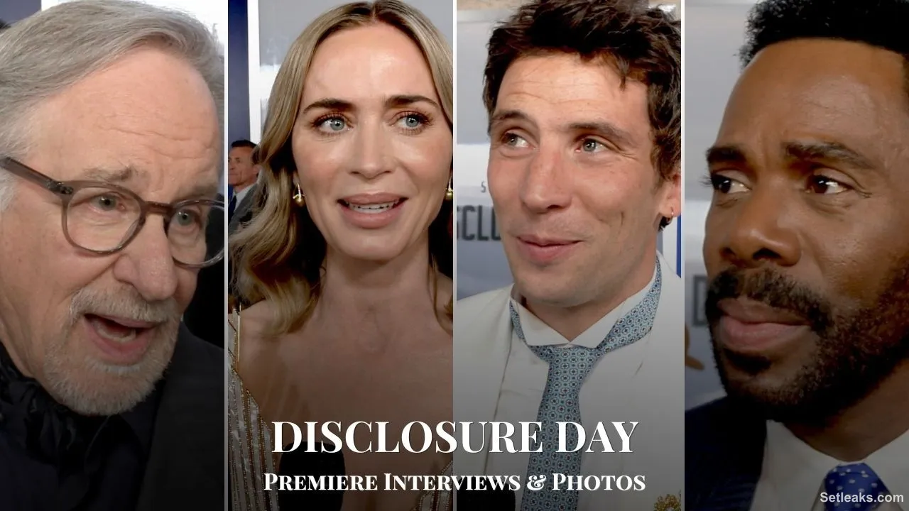DISCLOSURE DAY Premiere Fashion & Red Carpet Interviews: Emily Blunt, Steven Spielberg