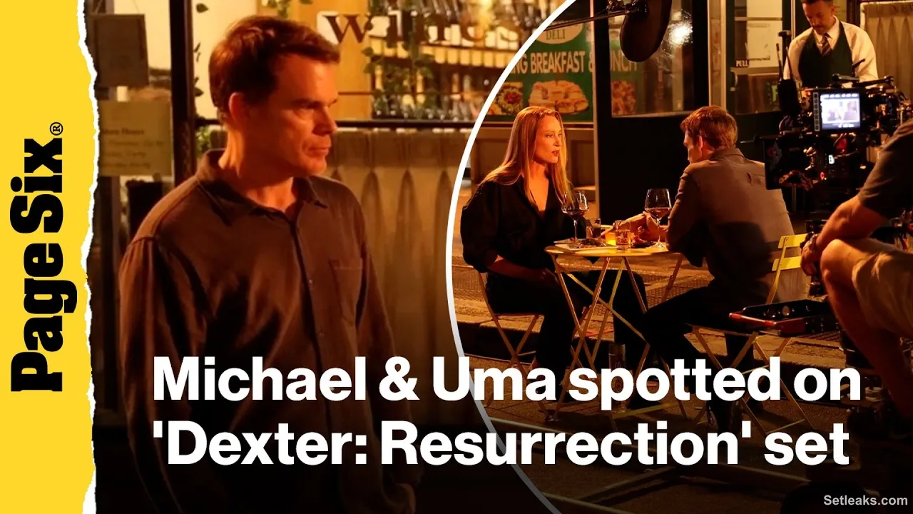 Michael C. Hall and Uma Thurman spotted filming for 'Dexter: Resurrection' in New York City