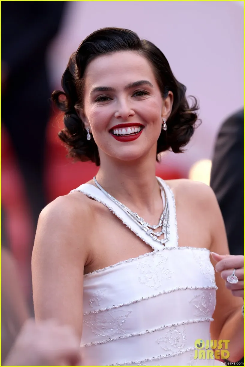 Zoey Deutch Stuns in White Chanel Gown at Cannes Film Festival 2025 for ...