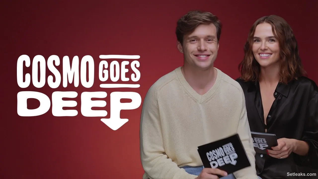 Zoey Deutch & Nick Robinson Answer Rapid-Fire Questions | Cosmo Goes Deep | Cosmopolitan