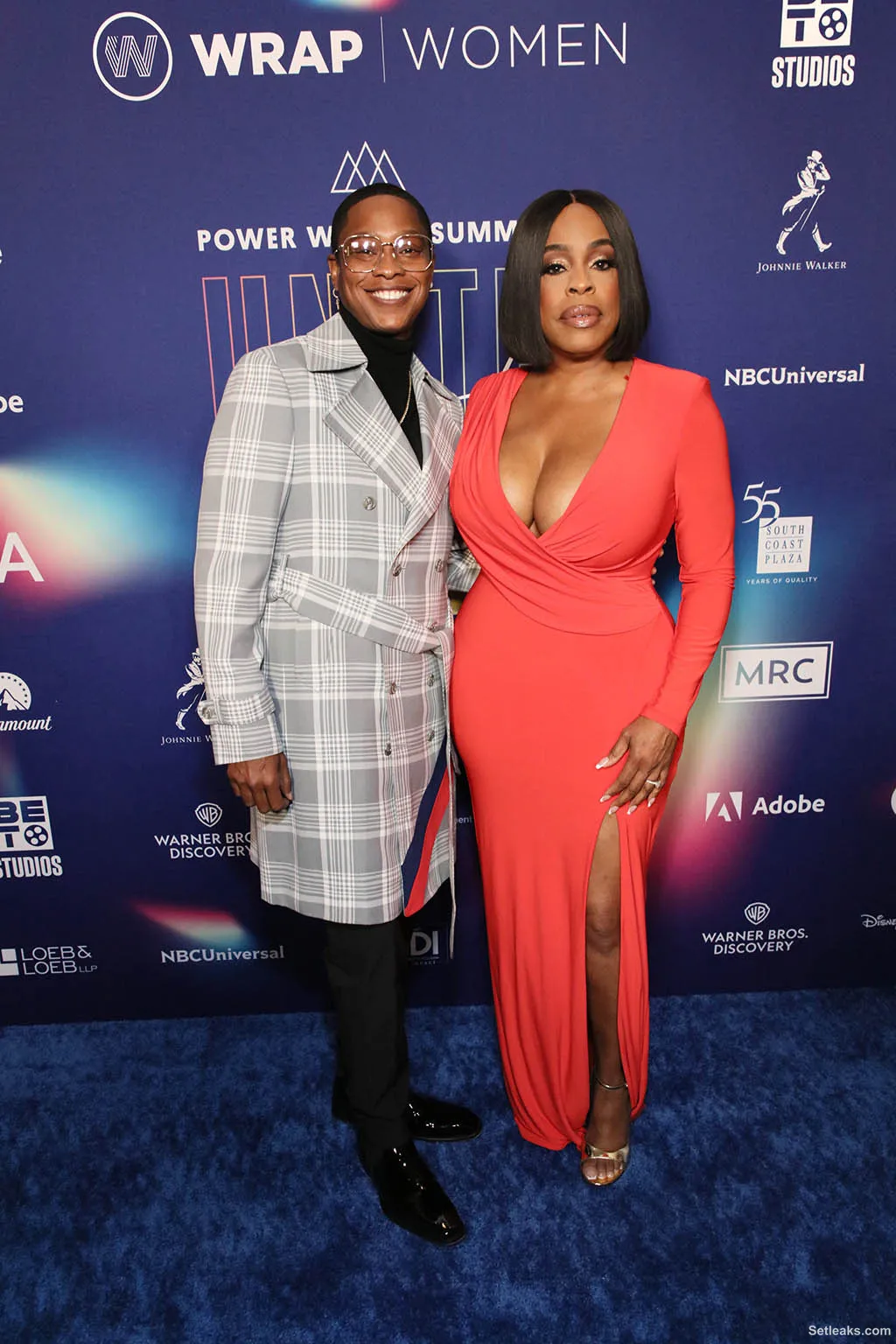 Niecy Nash Dons Plunging Slit Dress & Sandals at TheWrap's Summit