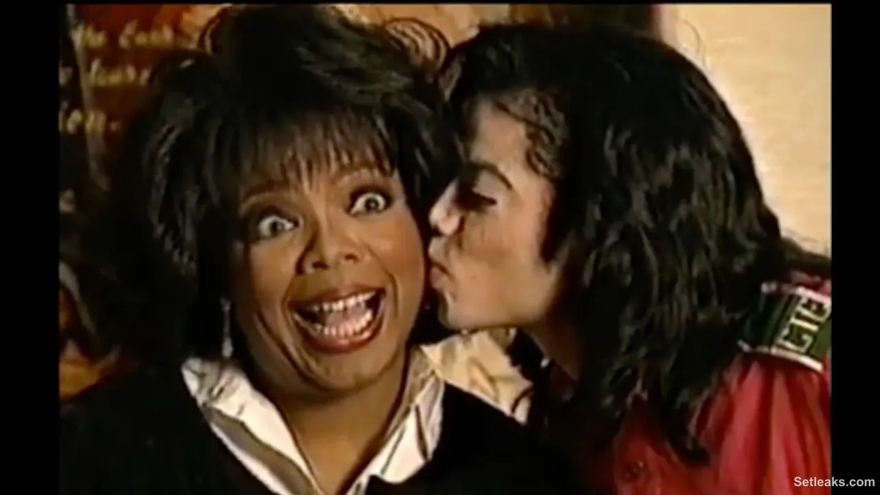 Michael Jackson and Oprah Watch Their Interview As It Airs Live on TV.