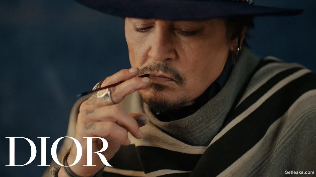 Johnny Depp Sketches the Spirit of Sauvage