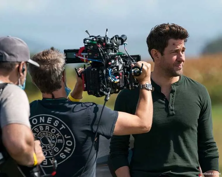 John Krasinski's Jack Ryan Is Back In Action Alongside Returning Cast Member In New Movie BTS Images