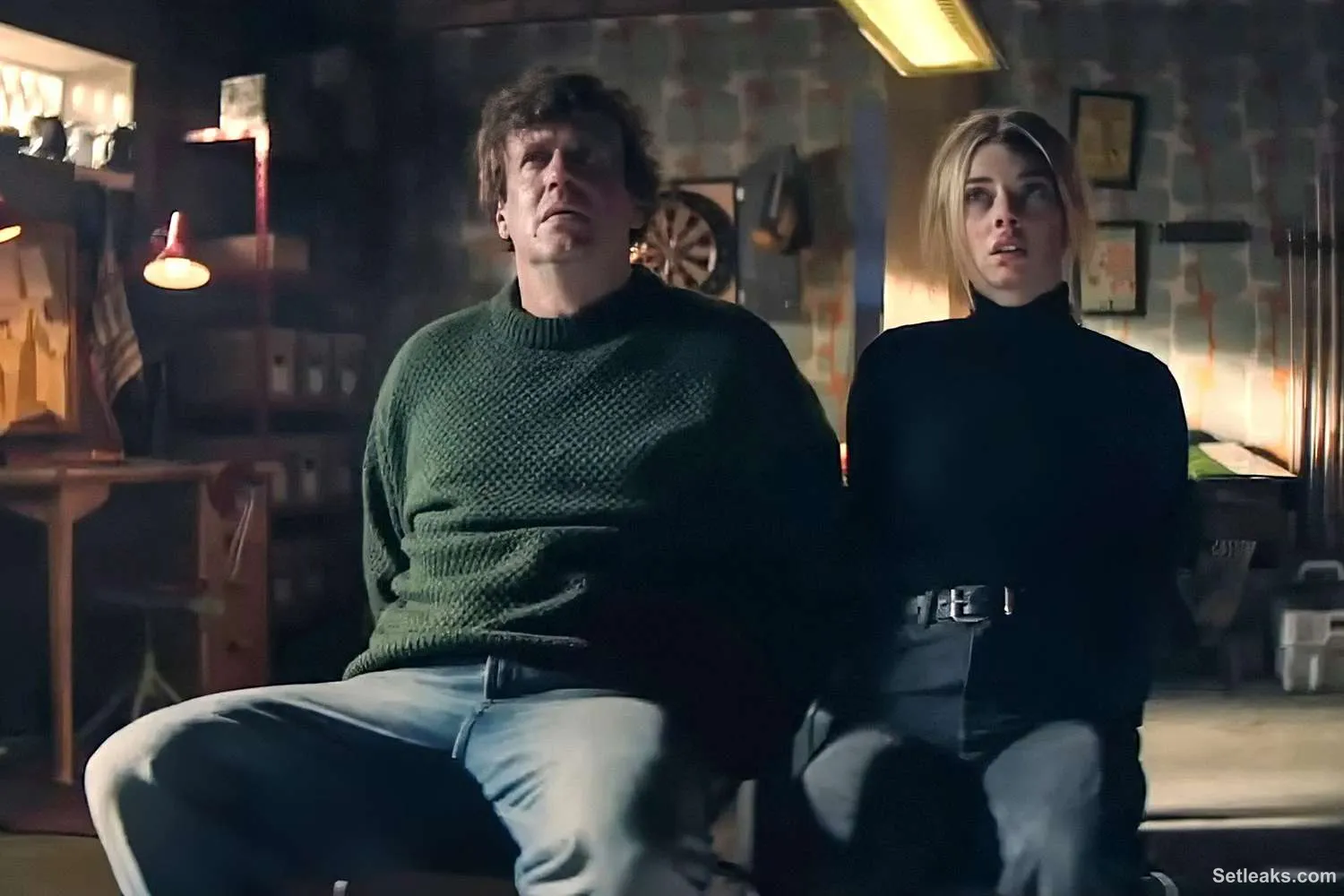 Timothy Olyphant tries to kill Jason Segel with a lawnmower in 'Over Your Dead Body' clip