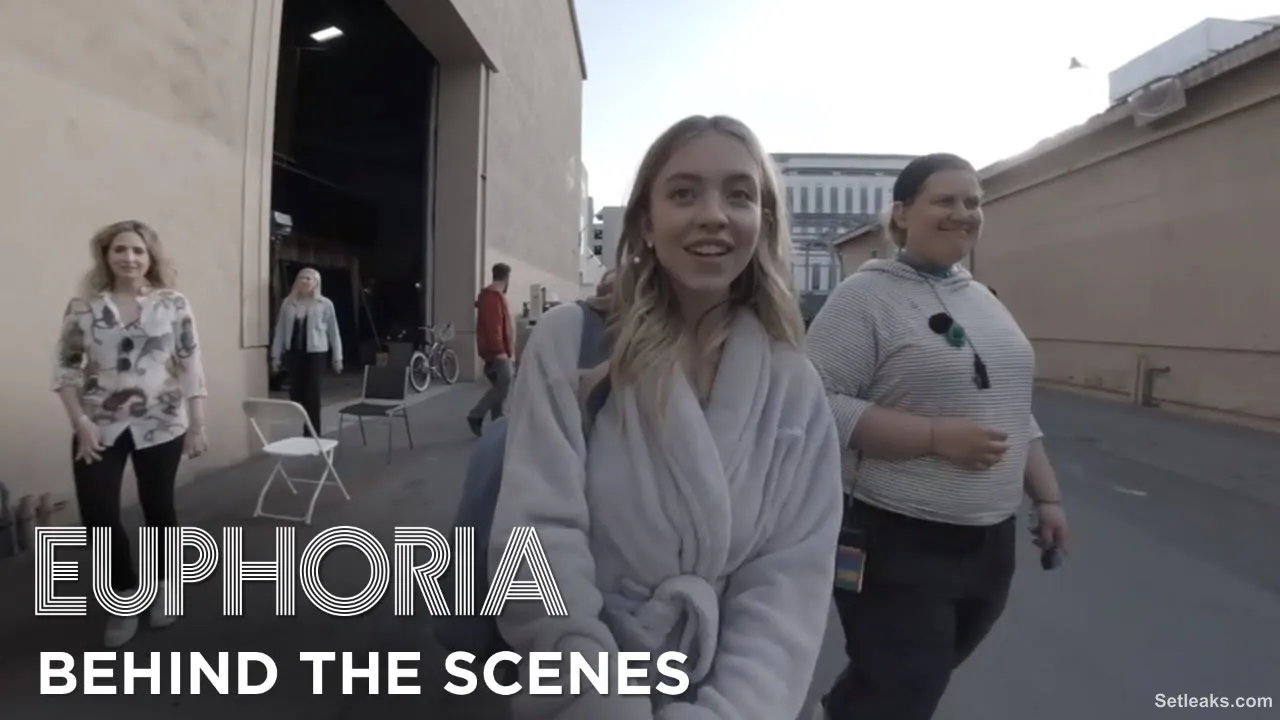 euphoria | set tour with sydney sweeney - behind the scenes of season 1 | HBO