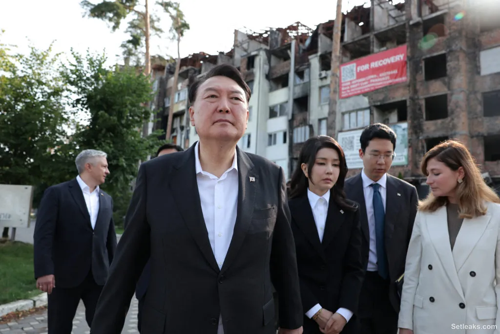 South Korean President Yoon makes surprise visit to Ukraine, pledges to expand support | PBS News
