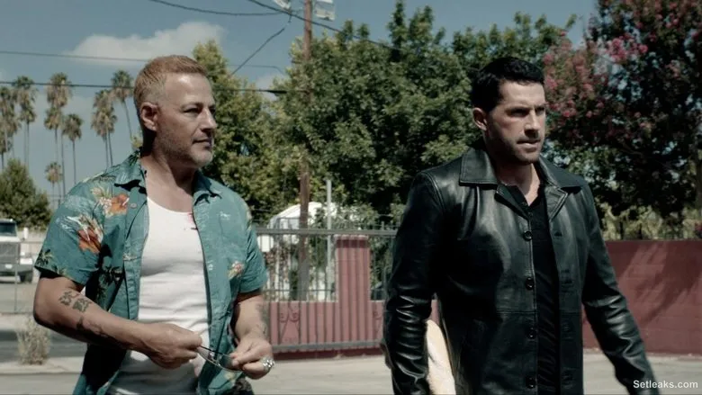 On set — Debt Collectors