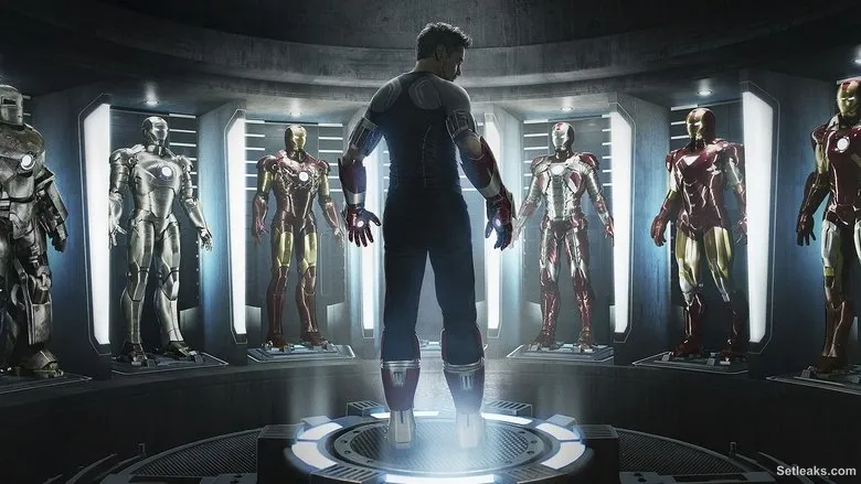 On set — Iron Man 3