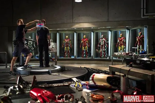 Iron Man 3 -- First behind-the-scenes photo