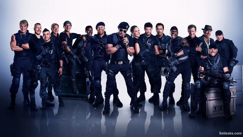 On set — The Expendables 3